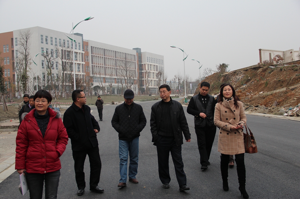 副校长梁昱庆为校友介绍新校区建设情况.jpg 副校长梁昱庆为校友介绍新校区建设情况.jpg